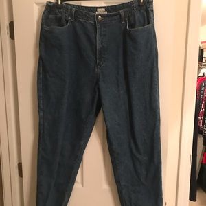 LL Bean Flannel Lined Jeans Sz20